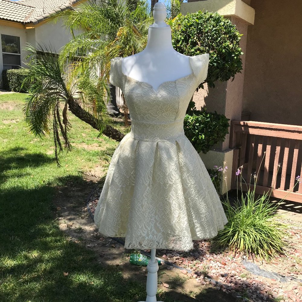 Off White Fancy Dress